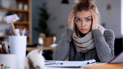 Mental health awareness stress tips for young adults in cozy offices