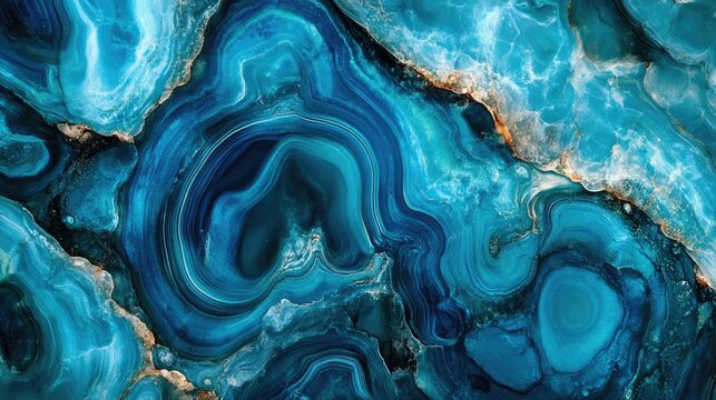 Turquoise Marble Pattern with Geological Texture