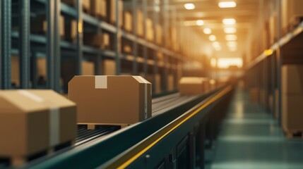 Automated package handling in warehouse modern logistics environment