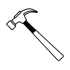 hammer isolated on white