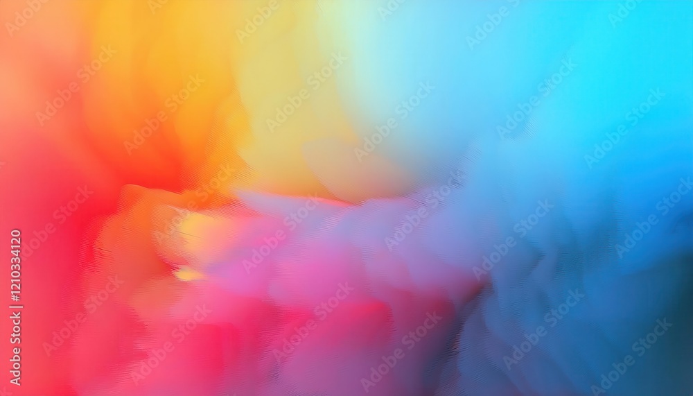Aufkleber ethereal gradient with vibrant color transitions from warm red to cool blue, perfect for modern abst