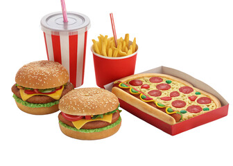 Juicy beef burger with sesame seed bun lettuce red onion and french fries served with ketchup a delicious fast food meal