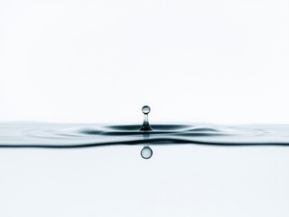 An ink drop dissolves slowly into a pool of water, creating a subtle gradient, pigment dispersion, liquid motion, dissolve