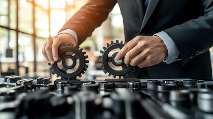 Businessman invests in training programs for continuous learning.