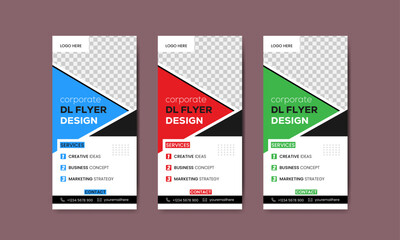 Corporate banners with a modern, minimalist aesthetic, featuring geometric shapes, abstract design, and clean typography, are used for marketing materials and promotional graphics.