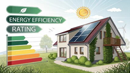 Showcasing Energy Efficient Home with Renewable Energy Sources Generative AI