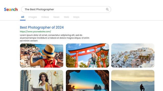Internet Image Search With Creative Portfolio Result