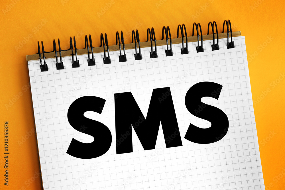 Poster sms (short message service) - text messaging service component of most telephone, internet and mobil