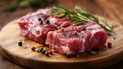 Fototapeta premium Raw Steak Ready for Culinary Delights