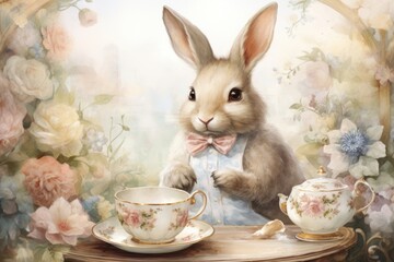 Bunny saucer animal mammal