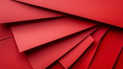 Crimson red folded paper texture, sleek and vibrant, rich color depth with gentle highlights and shadows