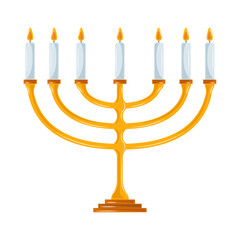 jewish menorah candles