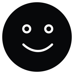 Minimalist Happy Face Icon – Suitable for Feedback Forms, Positive Emotions, and Customer Satisfaction Themes