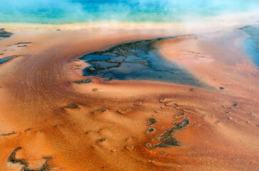 Liquid, Orange , Turquoise, Lava, Smoky, Graphic, Swirls
