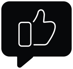 Positive feedback or email approval visual, with transparent background.
