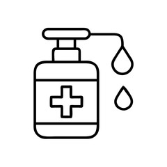 medicine dispenser icon, medicine dispenser line art - simple line art of medicine dispenser, perfect for medicine dispenser logos and icons