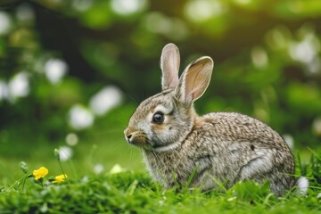 Fototapeta premium Gray rabit animal rodent mammal