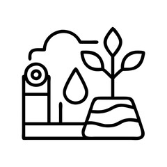 natural resources icon, natural resources line art - simple line art of natural resources, perfect for natural resources logos and icons