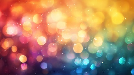 Colorful bokeh lights background.