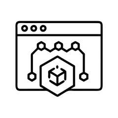 npm icon, npm line art - simple line art of npm, perfect for npm logos and icons