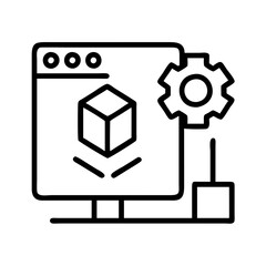 npm icon, npm line art - simple line art of npm, perfect for npm logos and icons