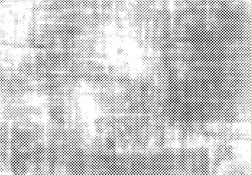 Grunge halftone black dot texture background