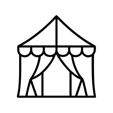 recommend clip art: outdoor event tent icon, outdoor event tent line art - simple line art of outdoor event tent, perfect for outdoor event tent logos and icons