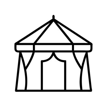 recommend clip art: outdoor event tent icon, outdoor event tent line art - simple line art of outdoor event tent, perfect for outdoor event tent logos and icons