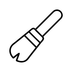 paintbrush icon, paintbrush line art - simple line art of paintbrush, perfect for paintbrush logos and icons