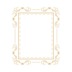 golden swirl frame vintage