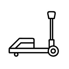 pallet jack icon, pallet jack line art - simple line art of pallet jack, perfect for pallet jack logos and icons