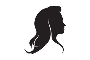 Stylish Black Silhouette of Woman for Modern Artwork