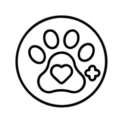 pet rescue icon, pet rescue line art - simple line art of pet rescue, perfect for pet rescue logos and icons