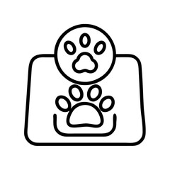 pet weight scale icon, pet weight scale line art - simple line art of pet weight scale, perfect for pet weight scale logos and icons