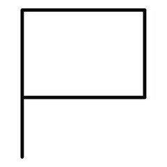 Flag Flat Icon Isolated On White Background