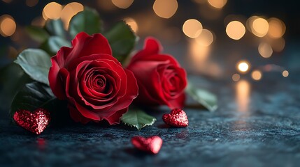 Valentines day romantic elegant floral red roses love decoration high resolution hd image