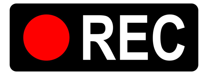 Recording Buttons Record Button Vector Illustration Isolated on Transparent Backgrond