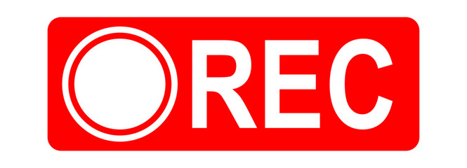 Recording Buttons Record Button Vector Illustration Isolated on Transparent Backgrond