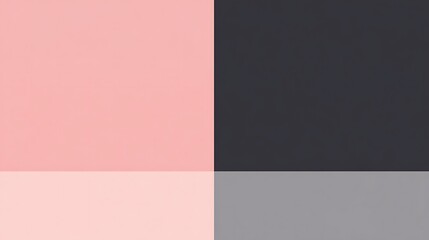 Fototapeta premium Abstract image of pink grey and dark grey color blocks
