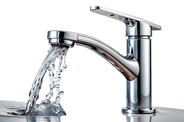 water flowing from a faucet