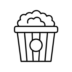 popcorn machine icon, popcorn machine line art - simple line art of popcorn machine, perfect for popcorn machine logos and icons