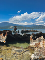 Paradise and mysterious island that houses a sunken ship, Long Island – Venezuela