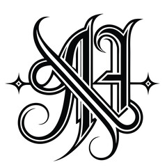 Celtic letter Z tattoo design with floral knot pattern and vintage tribal ornament