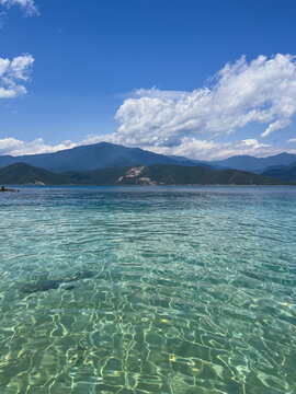 Beach with calm waves and crystal clear sea, Isla Larga &ndash; Venezuela