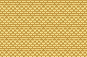 golden fish scales, mermaid tail pattern gold art line, golden tile pattern line, gold colored half circle motif texture © cgdeaw