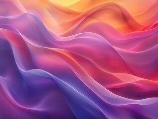 Obraz premium Vibrant abstract waves of color blending seamlessly, creating a visually stunning and artistic background.