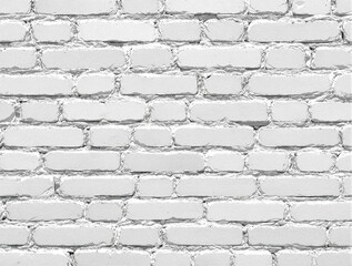 Close-up shot of the mortar lines on the white grunge brick wall, aged look., white grunge brick wall background, weathered surface, individual brick, mortar lines