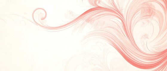 Subtle pink swirls on a pale cream backdrop Valentine's day Background