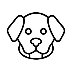 puppy icon, puppy line art - simple line art of puppy, perfect for puppy logos and icons