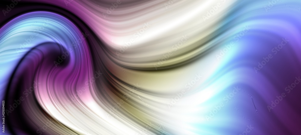 Aufkleber Abstract Waves of Colorful Textures in Constant Motion and Captivating Flowing Forms